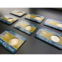 Coincard zilver 7x