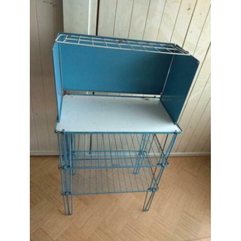 Campingkeuken, vintage campingset retro, kooktafeltjes
