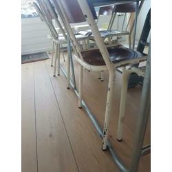 Vintage industriële tafel.