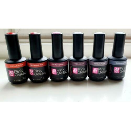 Verschillende mooie Pink Gellac kleurtjes! Zgan!
