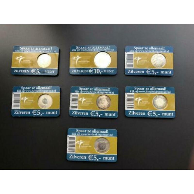 Coincard zilver 7x