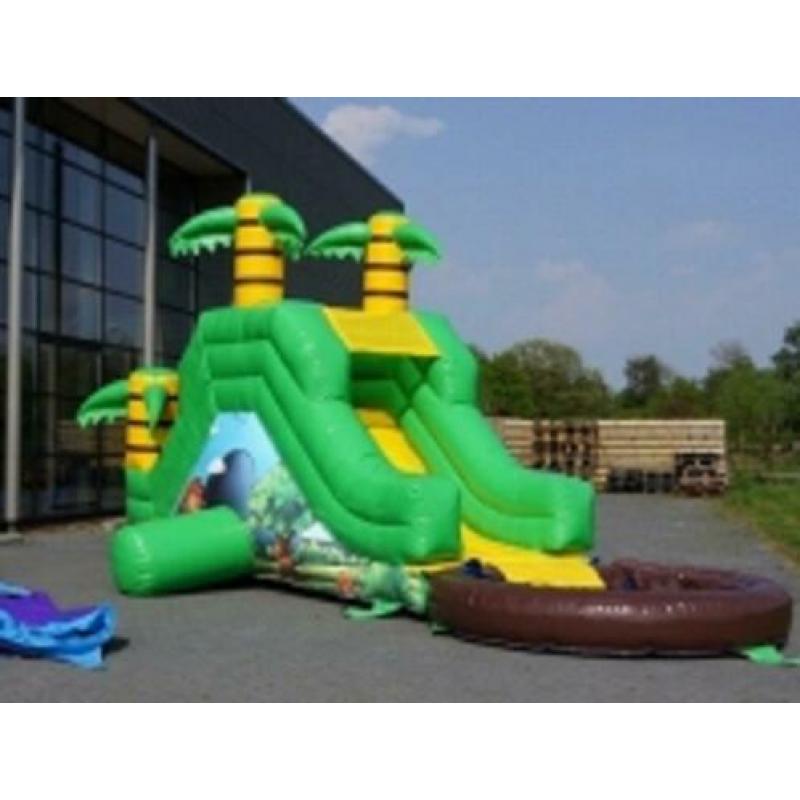 Feest springkussen met dak