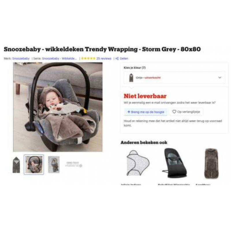Heel erg zachte Snoozebaby wikkeldeken van Teddy, NIEUW!!
