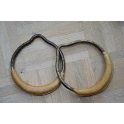 Vintage Gym/Turnringen + Houten Trapezes