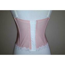 Marie Jo roze bustier met baleinen en haakjessluiting