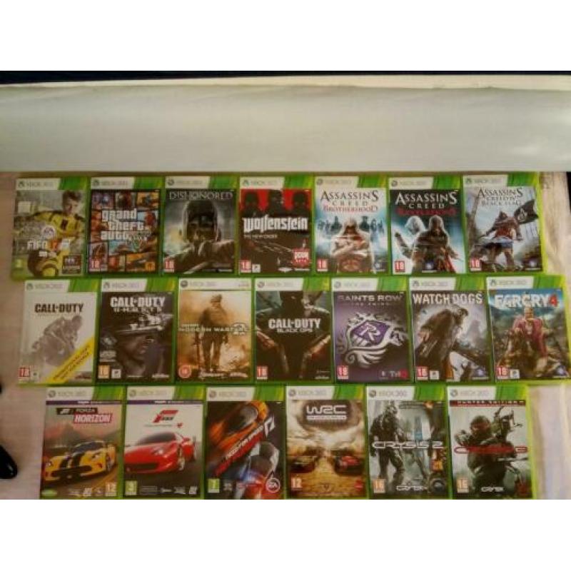 X-BOX 360 inclusief 20 spellen