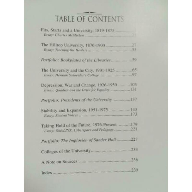 Hardcover boek University of Cincinnati, 1995