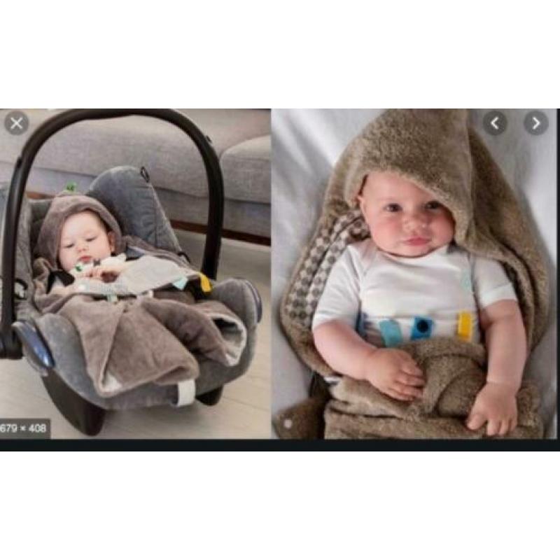 Heel erg zachte Snoozebaby wikkeldeken van Teddy, NIEUW!!
