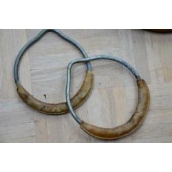 Vintage Gym/Turnringen + Houten Trapezes