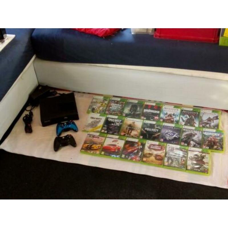 X-BOX 360 inclusief 20 spellen