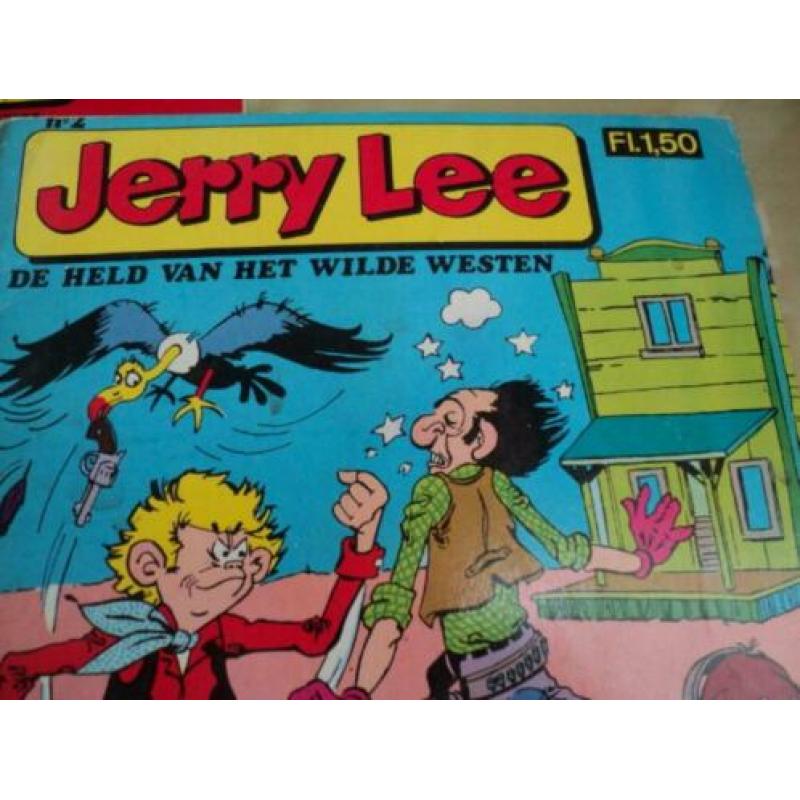 3 stripboeken Jerry Lee jaren 80