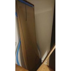 Nieuwe glazen badkamer deur