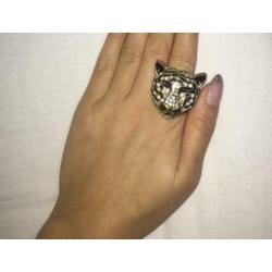 Blingbling strass ring diamanten goud 1 MAAT
