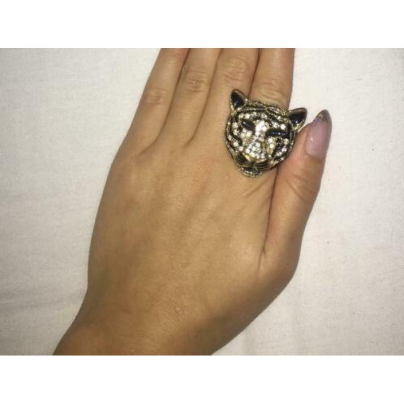 Blingbling strass ring diamanten goud 1 MAAT