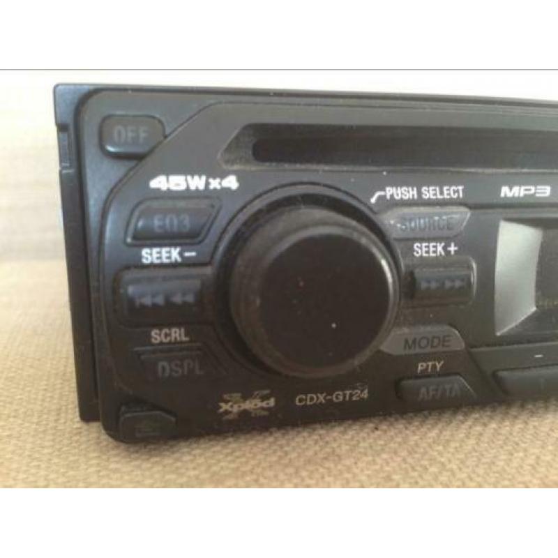 Sony CDX-GT24 Autoradio CD MP3 WMA Speler Sony Xplod