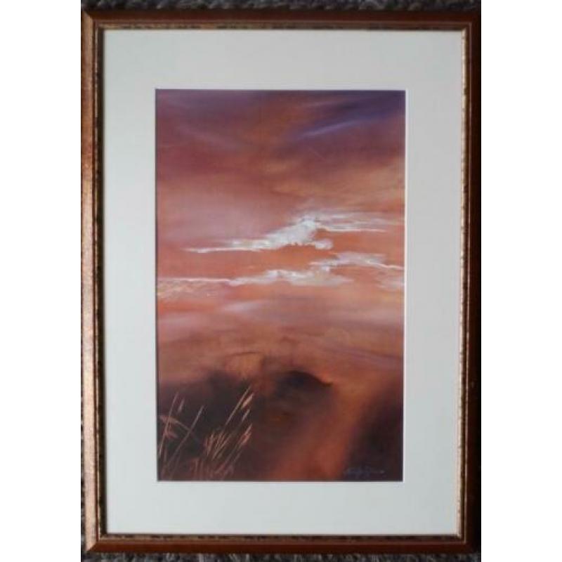 Nelly Giesen gesigneerd schilderij natuurlandschap
