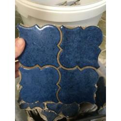 Mooie blauwe tegeltjes jaren 50/60