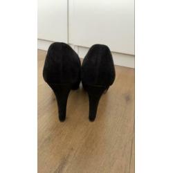 Pumps zwart suède Paul Green maar 5,5