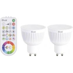 2-pack GU10 LED MET AFSTANDSBEDIENING NIEUWW