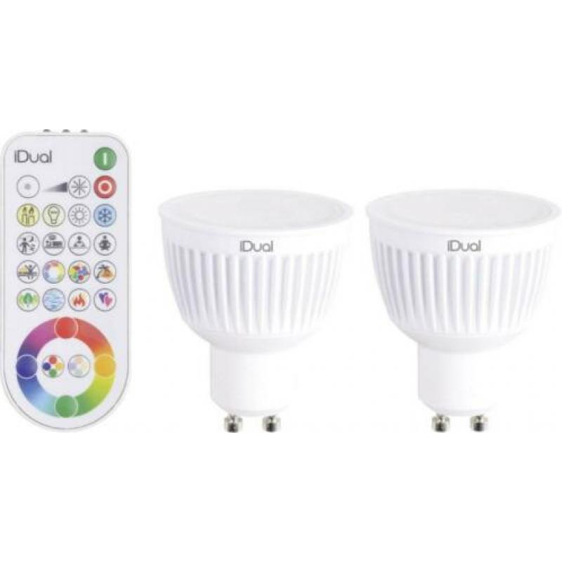 2-pack GU10 LED MET AFSTANDSBEDIENING NIEUWW