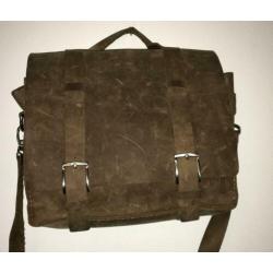 laptoptas buffalo leer zgan