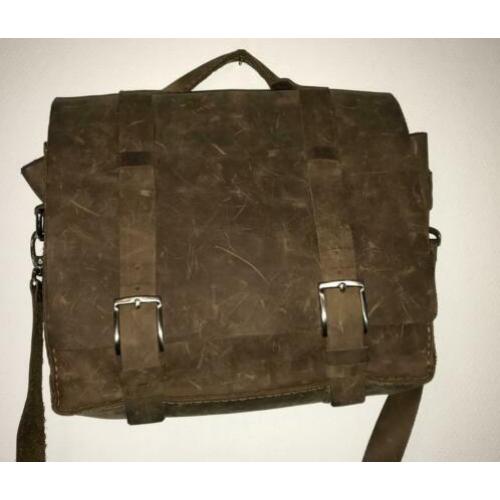 laptoptas buffalo leer zgan