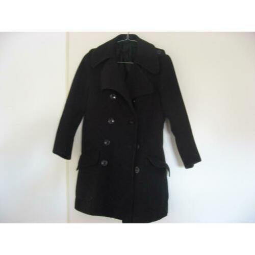 mooie zgan zwarte B & S exclusiv modell winterjas, mt 36