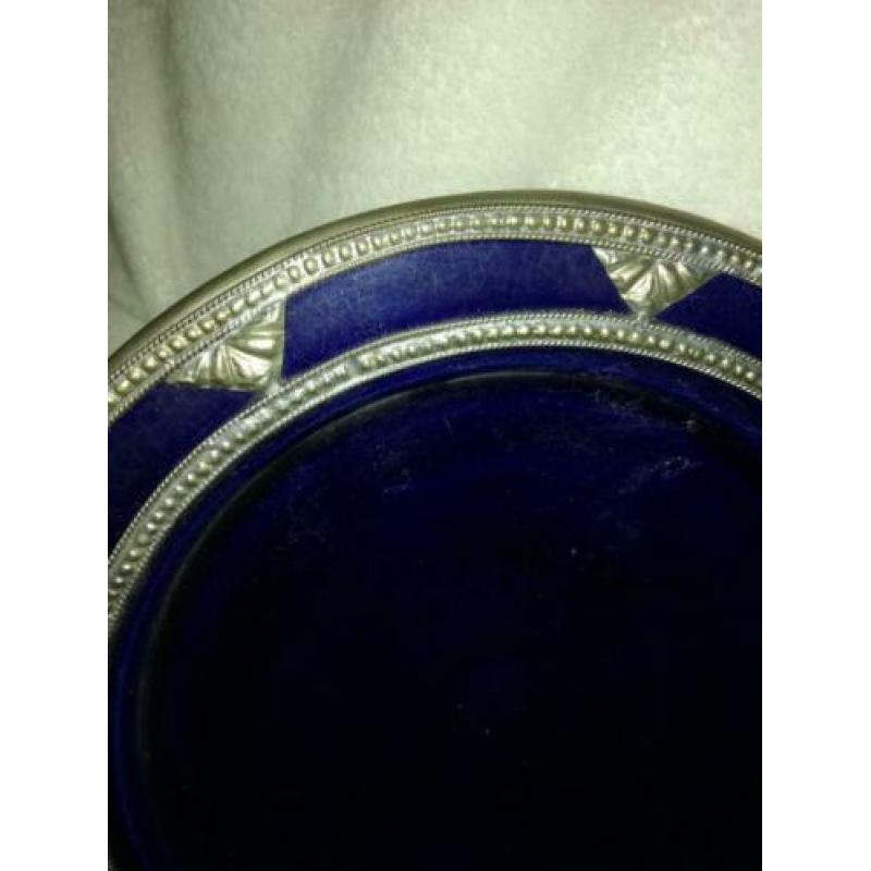 Arabische oosterse marokkaanse borden blauw