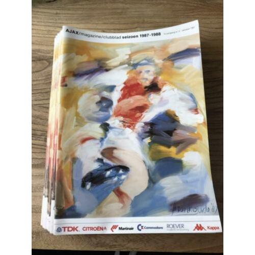Ajax Magazines / Clubbladen 1987 - 1988 / 1988 - 1989