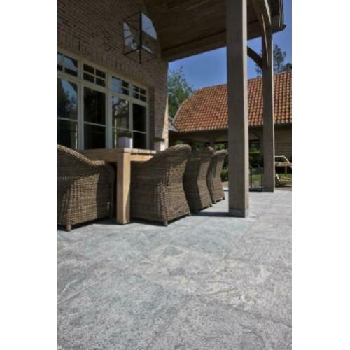 TOPAANBIEDING terrastegels Spotted Bluestone Riven 50x50 cm