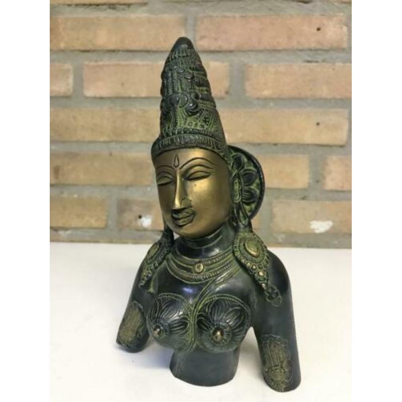 Godin Parvati Hindoeisme Brons beeld