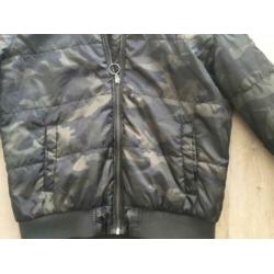 ???? ZGAN CA leger groen camouflage print kort jack M 38 40