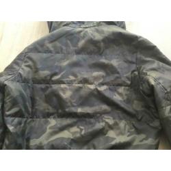 ???? ZGAN CA leger groen camouflage print kort jack M 38 40