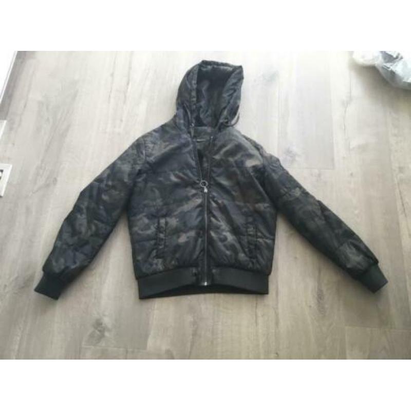 ???? ZGAN CA leger groen camouflage print kort jack M 38 40