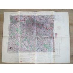 WW2 Landkaart Praag (Tsjechië) 1944 Brits Leger (05)