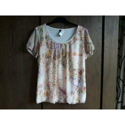 NED top L creme dessin