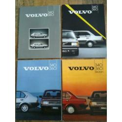Volvo 340/360 folders set jaren tachtig ( vier stuks )