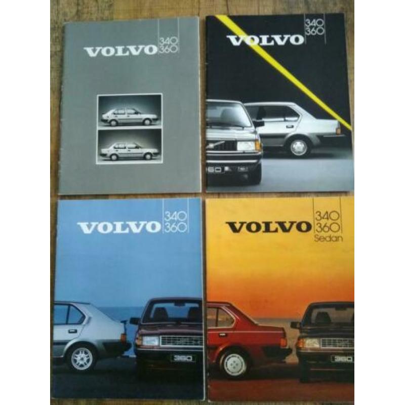 Volvo 340/360 folders set jaren tachtig ( vier stuks )