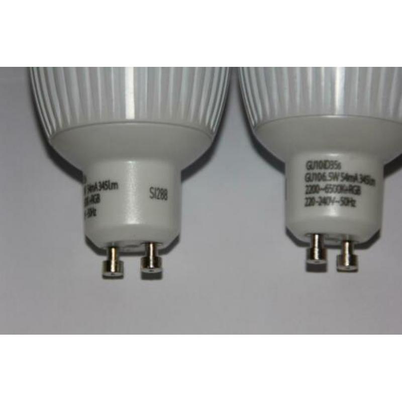 2-pack GU10 LED MET AFSTANDSBEDIENING NIEUWW