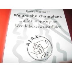 Ajax boek (+150 blz) we are the champions Europacup wereld-