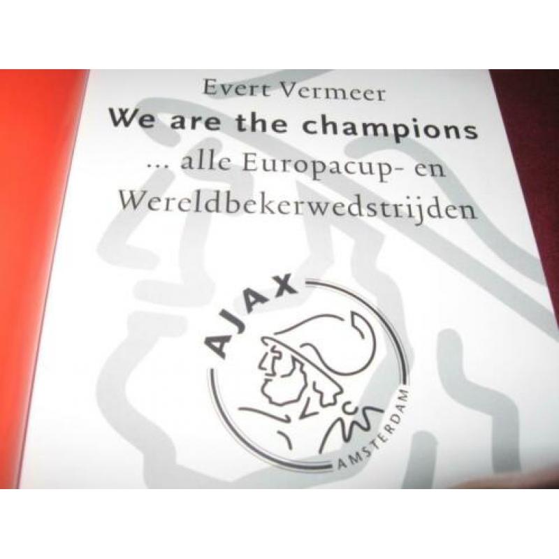Ajax boek (+150 blz) we are the champions Europacup wereld-