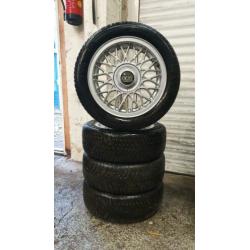 15"Originele BBS Velgen+Banden 4x100 VW/Mazda/Toyota/Opel !!