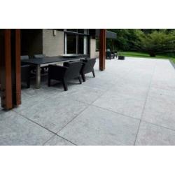 TOPAANBIEDING terrastegels Spotted Bluestone Riven 50x50 cm