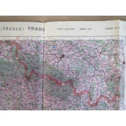 WW2 Landkaart Praag (Tsjechië) 1944 Brits Leger (05)