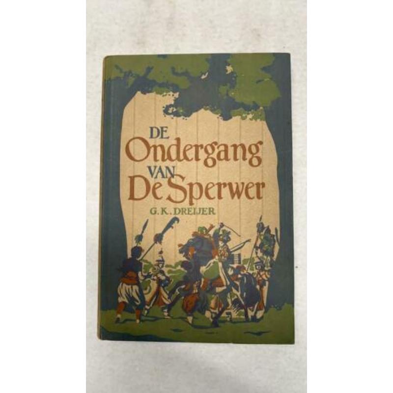 Oud boek De ondergang van de sperwer door G.K. Dreijer