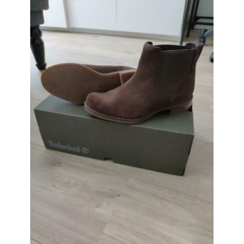 Timberland Chelsea boots donkerbruin suède 37 nieuw