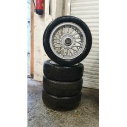 15"Originele BBS Velgen+Banden 4x100 VW/Mazda/Toyota/Opel !!