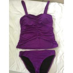MOOI! *BEACHWAVE* Hele Leuke Paarse Tankini Maat 40 [M58]