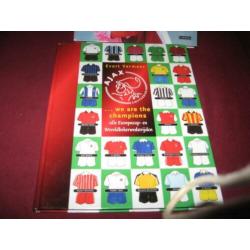 Ajax boek (+150 blz) we are the champions Europacup wereld-