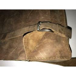 laptoptas buffalo leer zgan